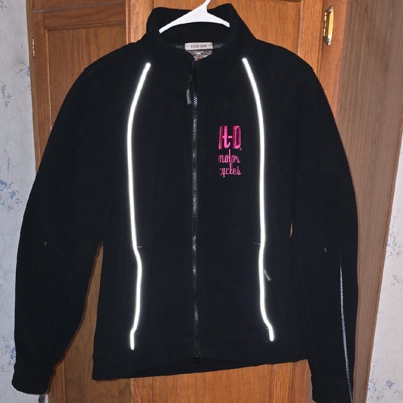 Harley-Davidson Black Jacket with Pink Logo